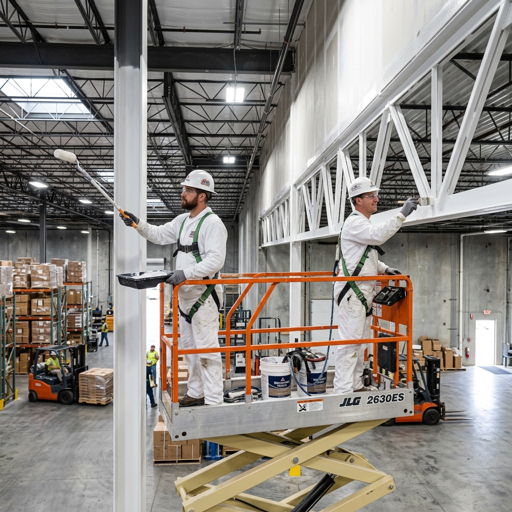 Strata painting equipment and safety